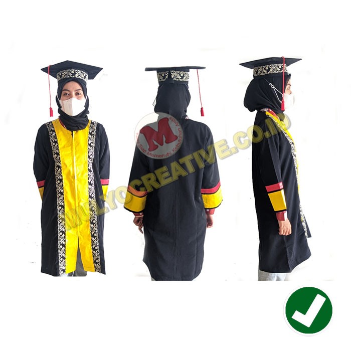 Pesan Baju Toga 1set Baju Toga Wisuda Jubah Toga Topi Wisuda Pesan