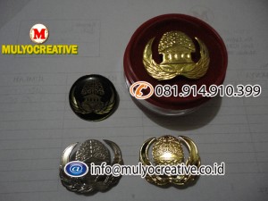 Lencana, Atribut, Badge, Pin, Bros, Lencana Kuningan, Stainless