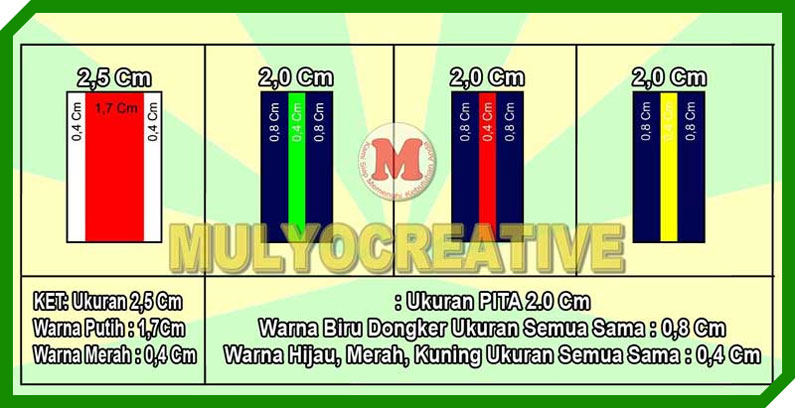 Info Grafis Ukuran Pita Mahir, pita garuda, pita mahir siaga, pita mahir penggalang, pita mahir penegak